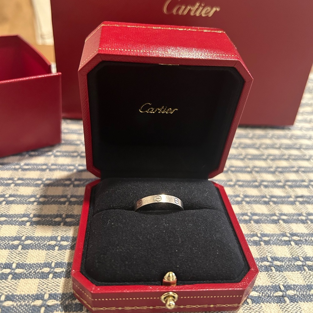 Cartier White Gold Wedding Band